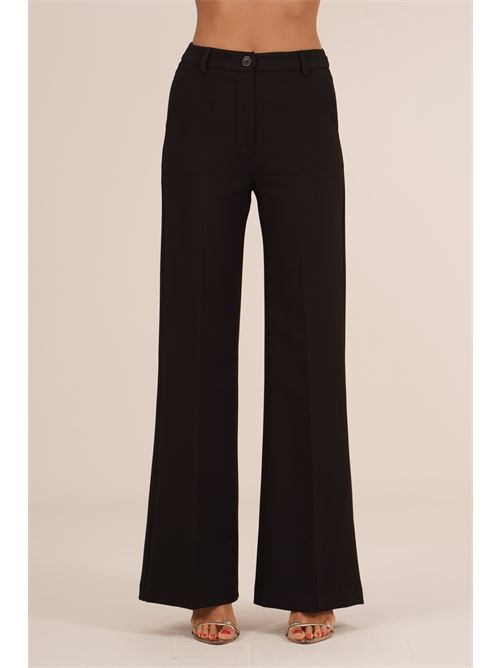 Pantalone palazzo in crepe Love To Love by Gai Mattiolo | LT700NERO